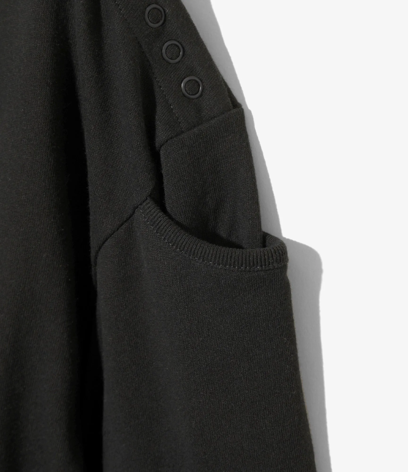 Fisherman Boat Neck Shirt - Snapped Shoulder / Solid
