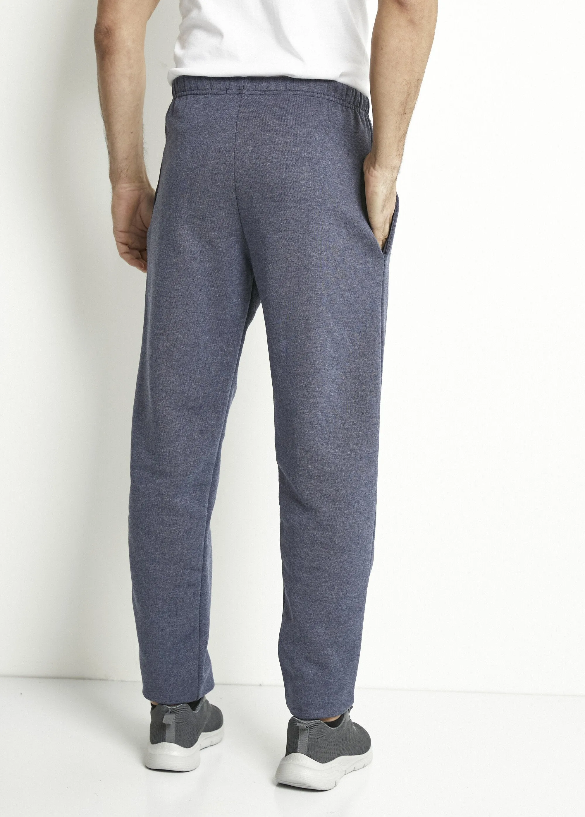 Fleece jogging pants with elasticated waistband