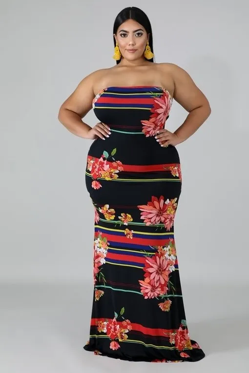 Flower Bomb Curvy Dress