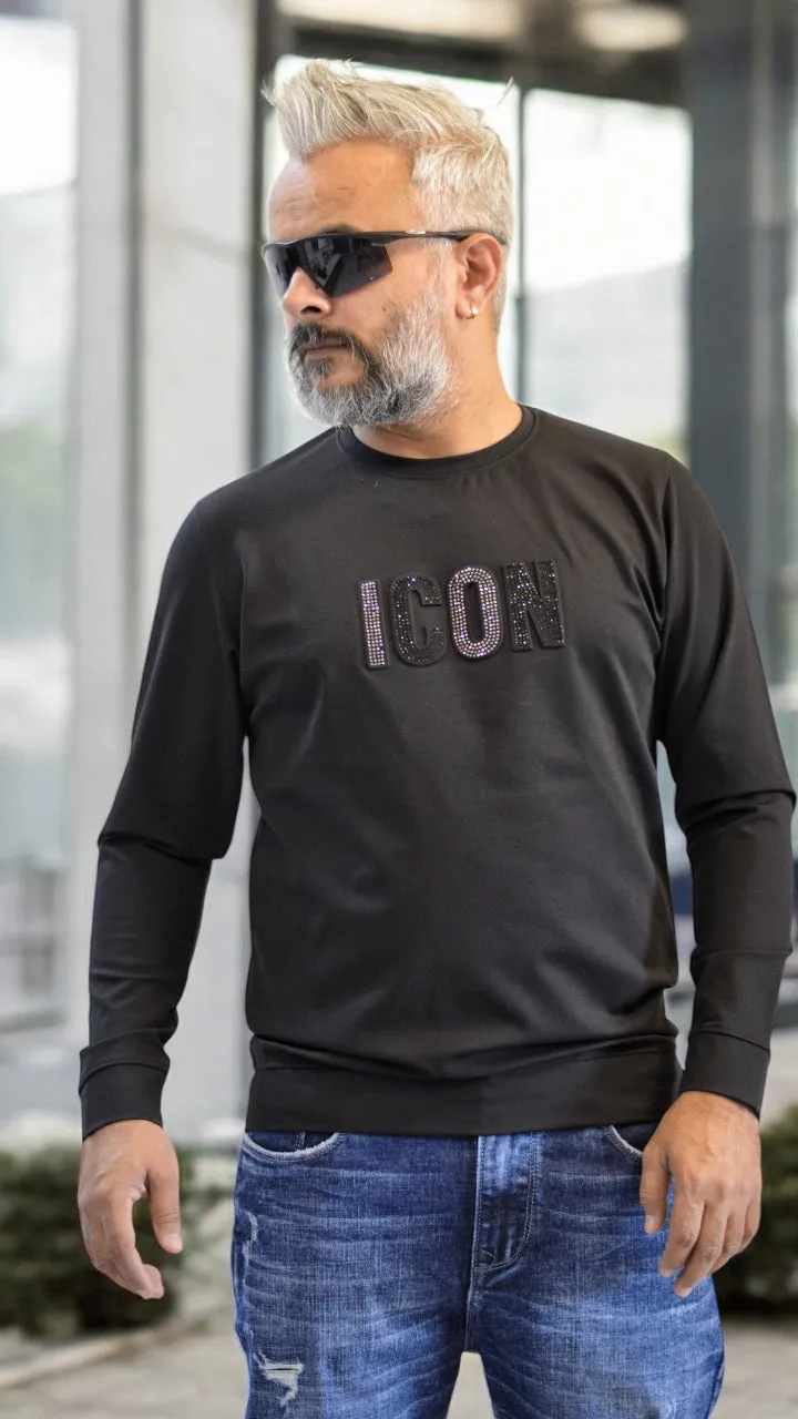 Full Sleeve Shortcut Imported Men's Regular Fit T-Shirt Icon Diamond