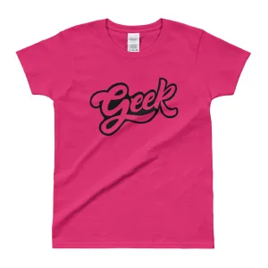 Geek T Shirts Nerd T Shirt Pink Geek Nerd T Shirt for Women