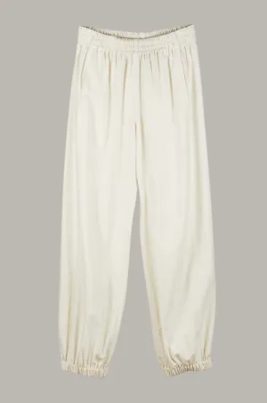 Genie Pant Raw Silk Ivory Cream {Made to Order}