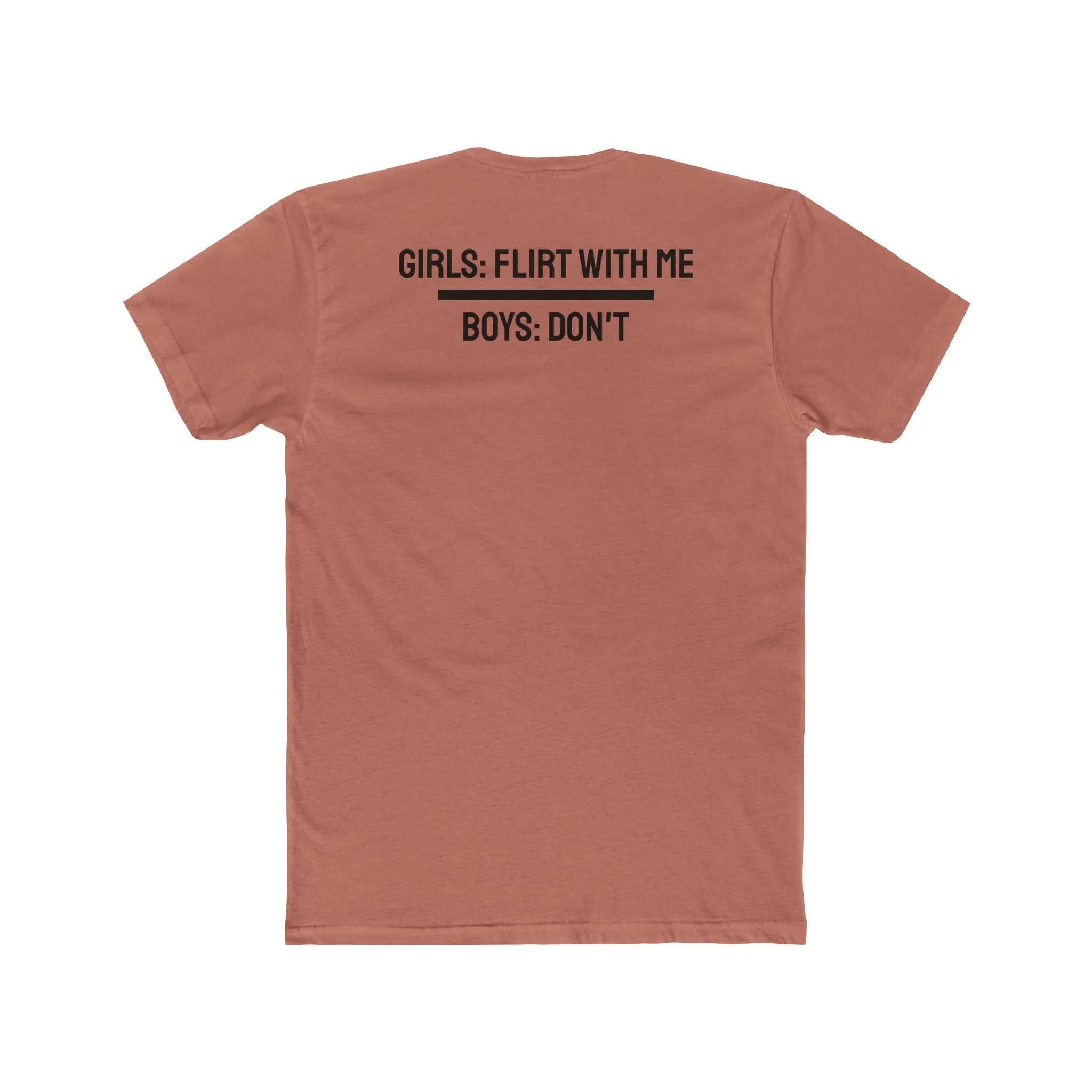 Girls: Flirt With Me Boys: Don't - Lesbian Unisex Cotton Crew Tee