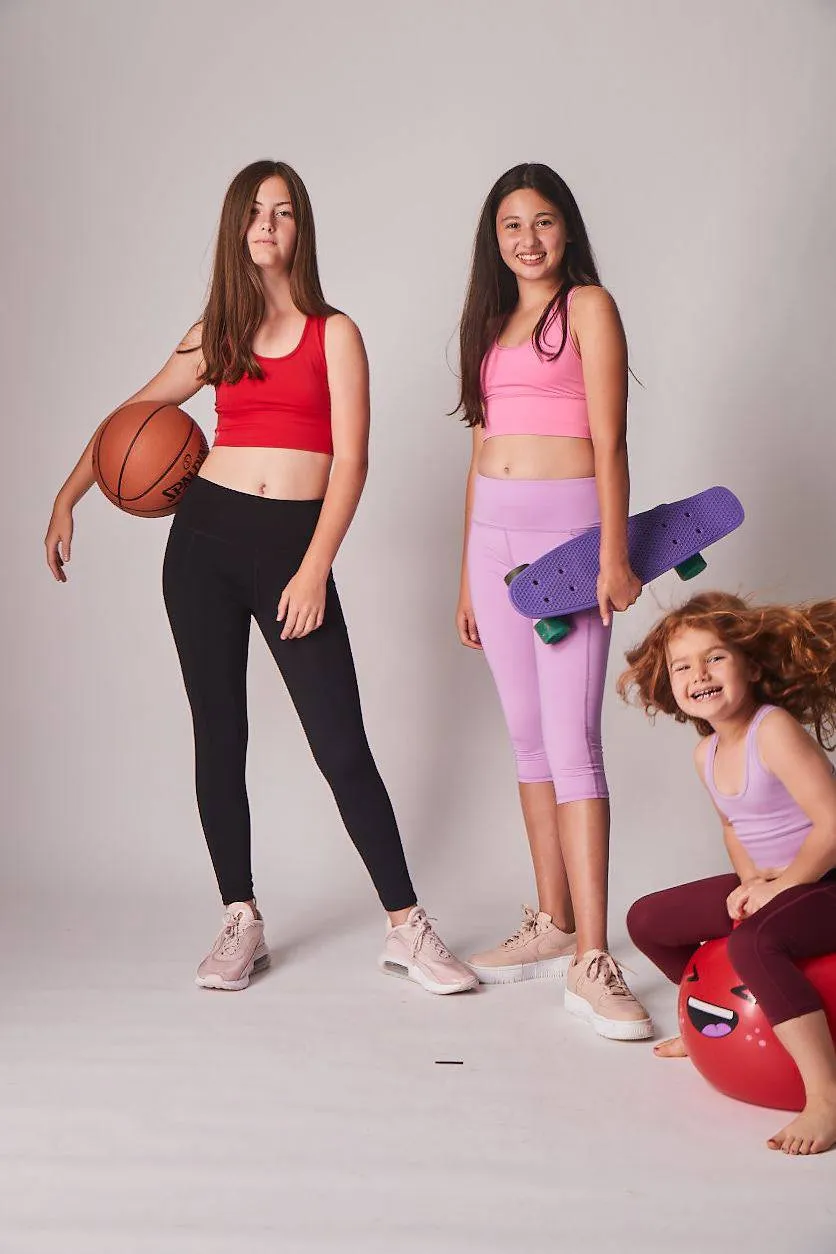 Girls Red Crop Top