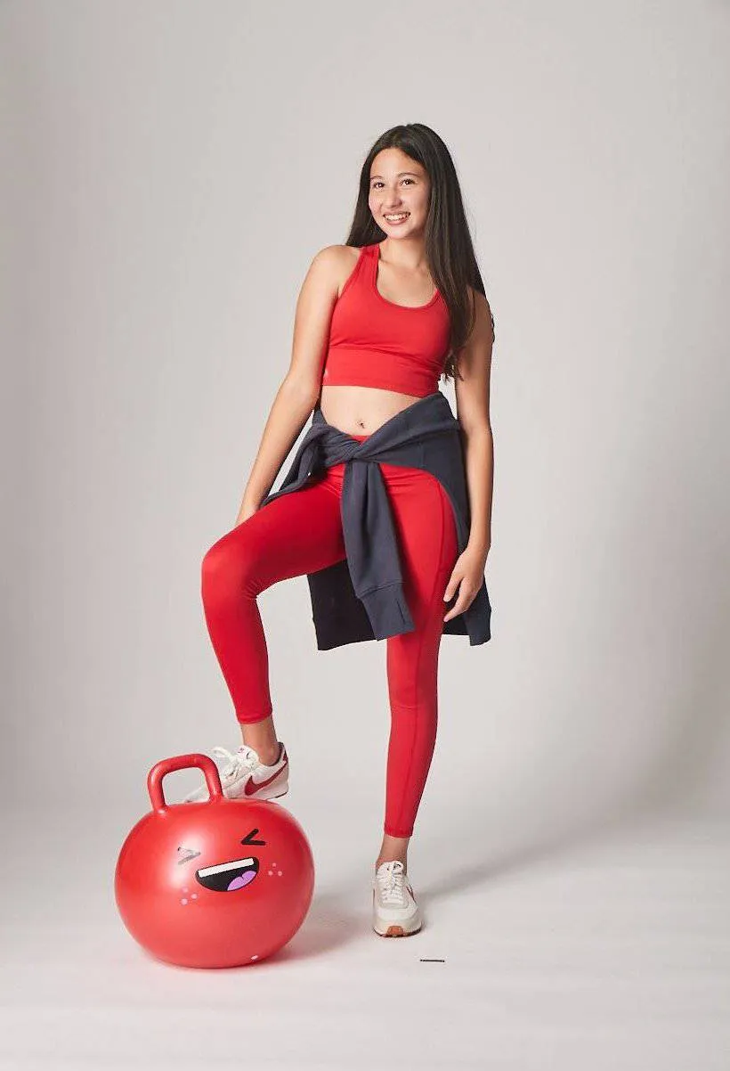 Girls Red Crop Top