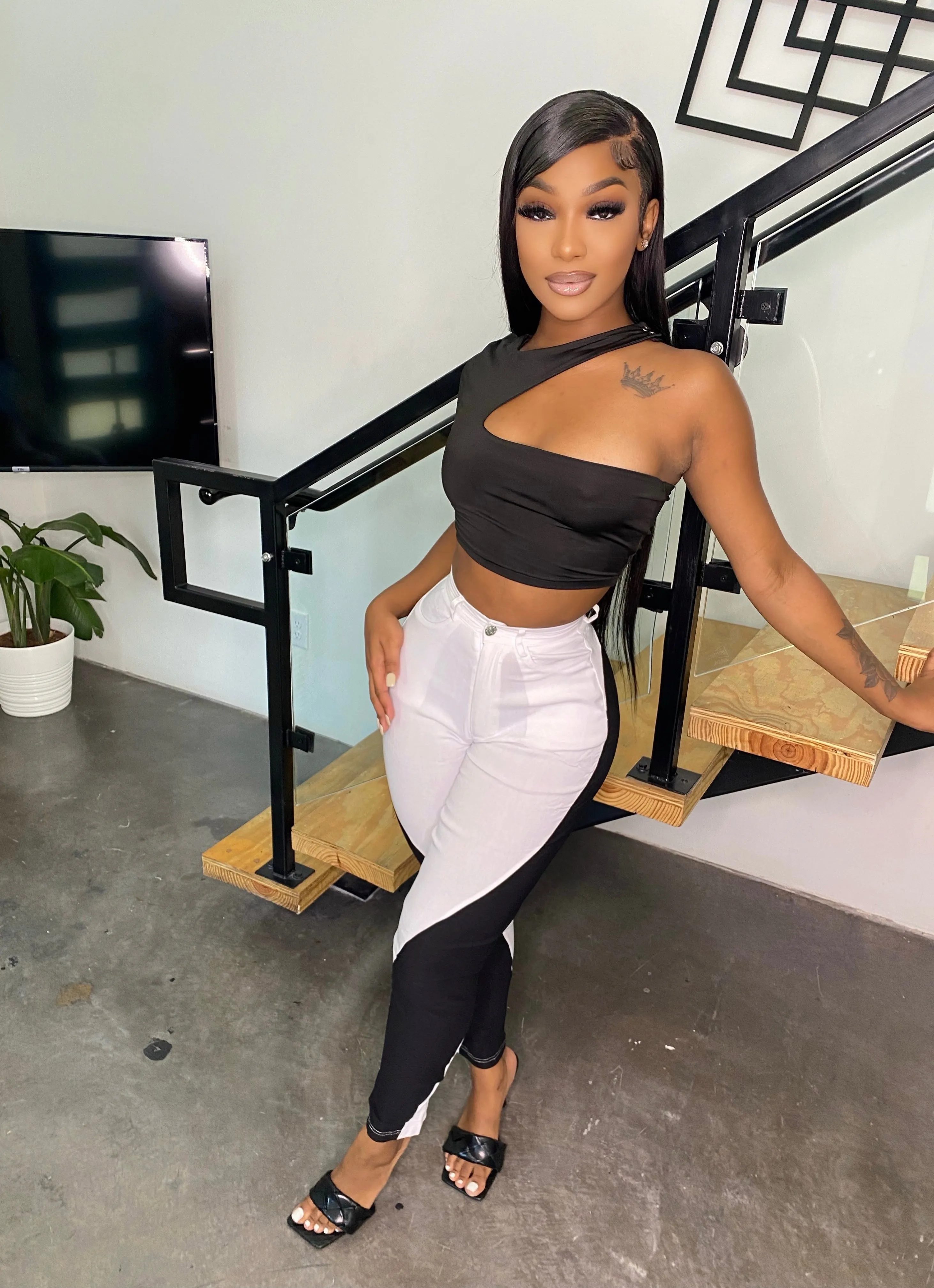Glare pants (white)