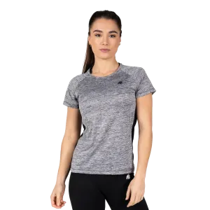 Gorilla Wear Monetta Performance T-Shirt - Grey Melange/Black