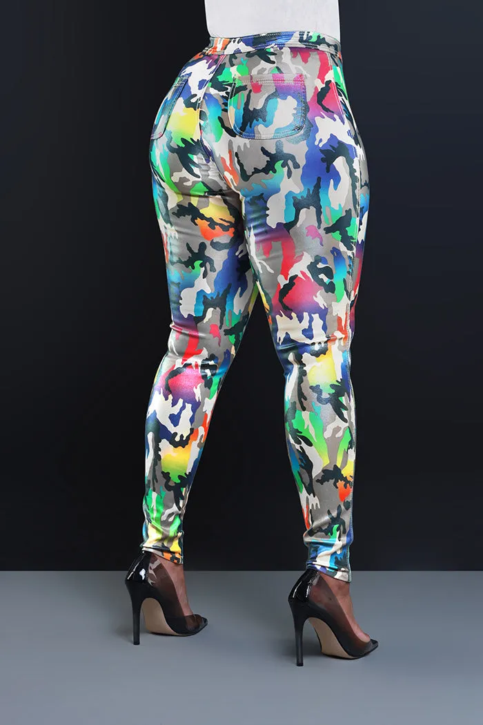 GP6540P-HW Stretch Disco Camo Pants(4PCS)