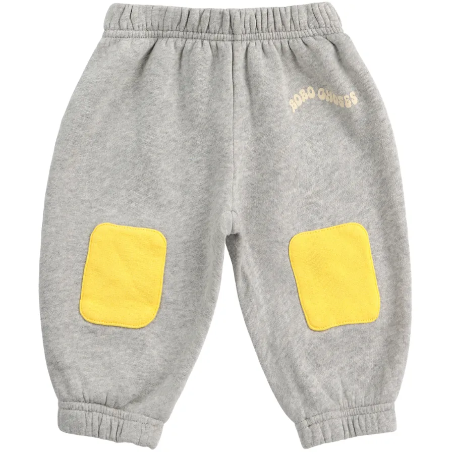 Grey Knee Patch Joggers