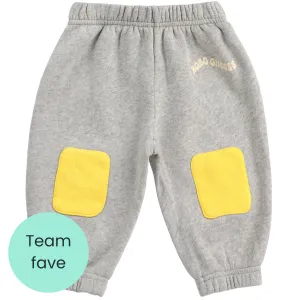 Grey Knee Patch Joggers