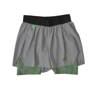 Grey Long Run shorts