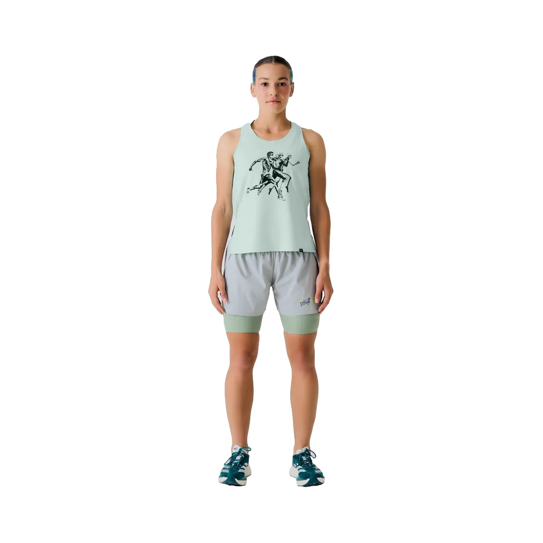Grey Long Run shorts
