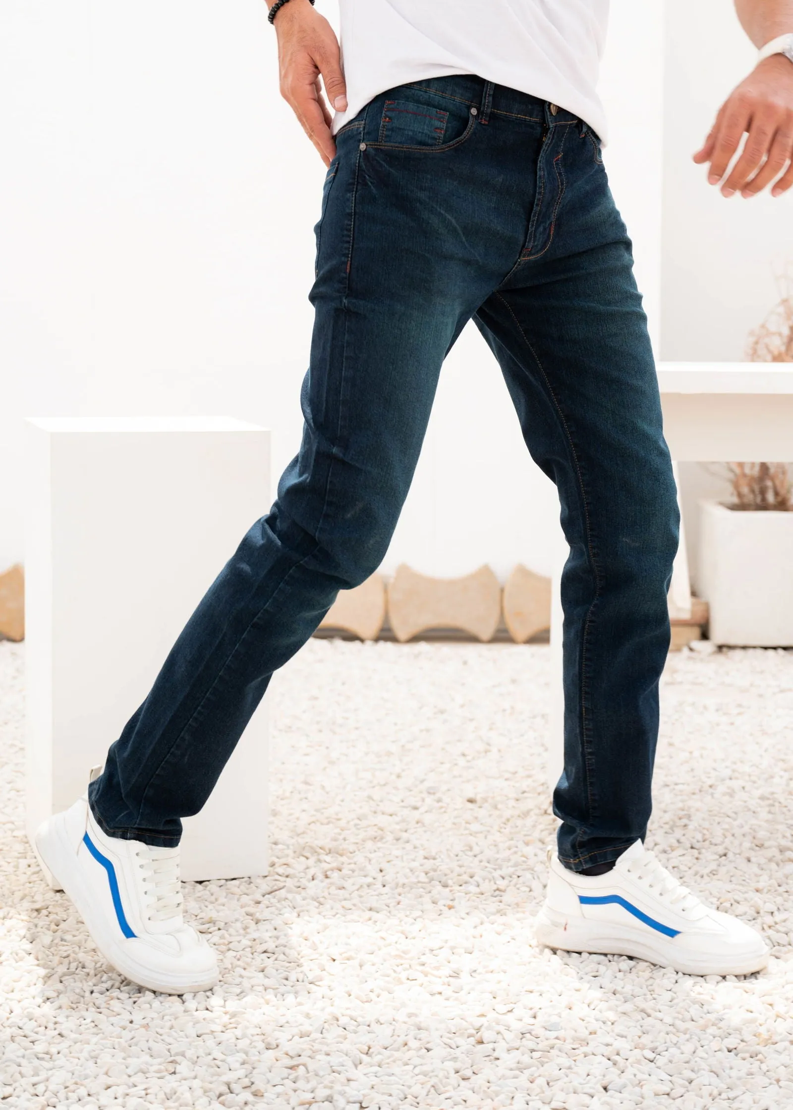 Gunmetal Grey Power Stretch Jeans