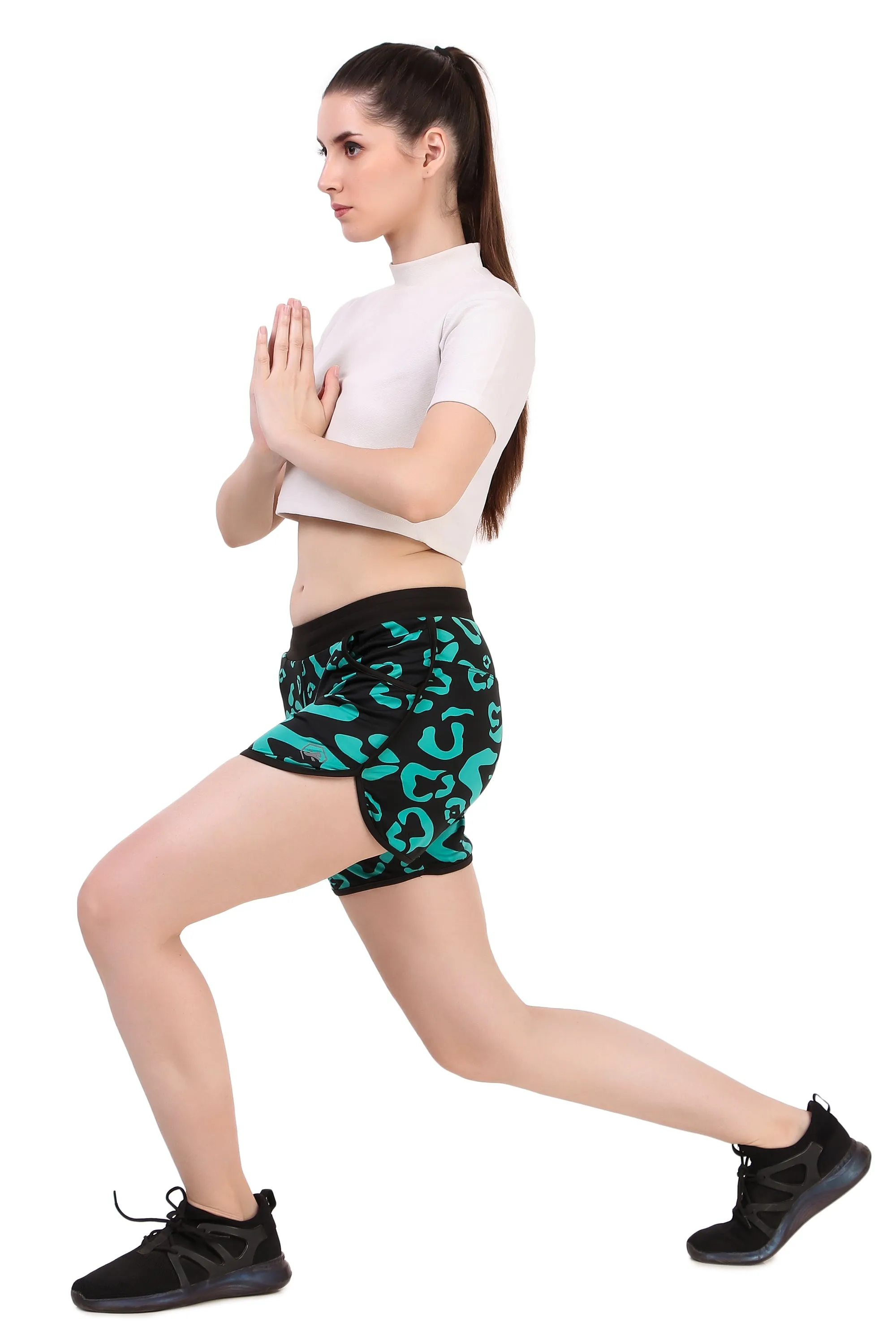 Gym & Running Shorts For Women (Gradient Print)