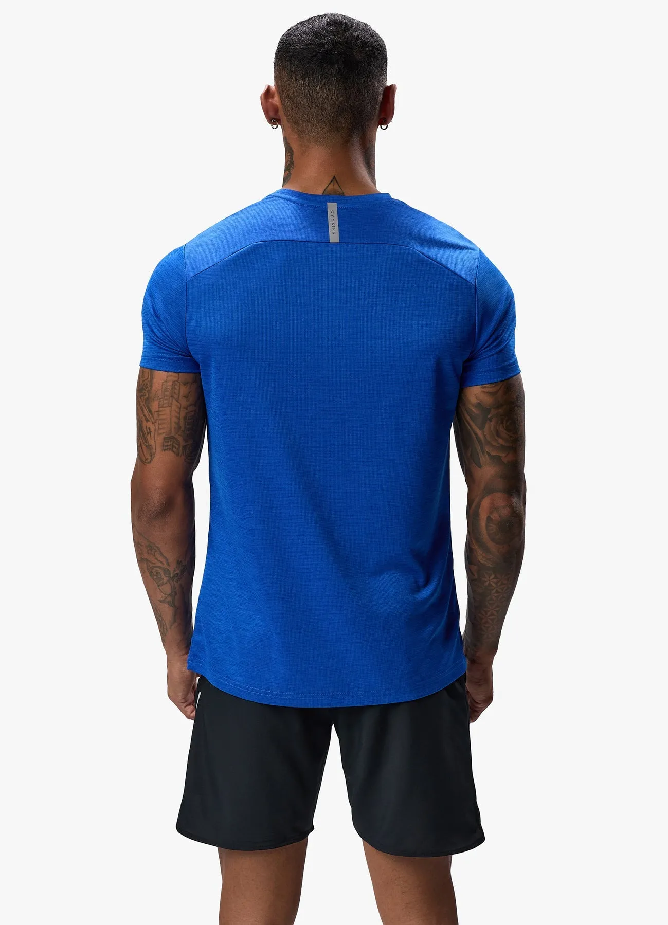 Gym King Flex T-shirt Sonic Blue Marl