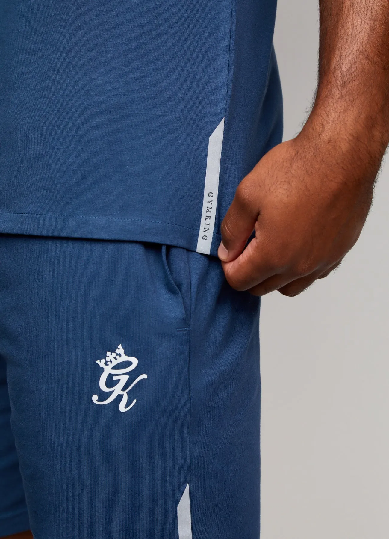 Gym King Sport Pro Logo T-Shirt Moonlight Blue