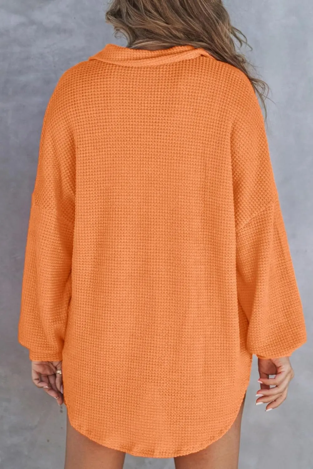 Half Button Long Sleeve Sweatshirt (6 Colors)