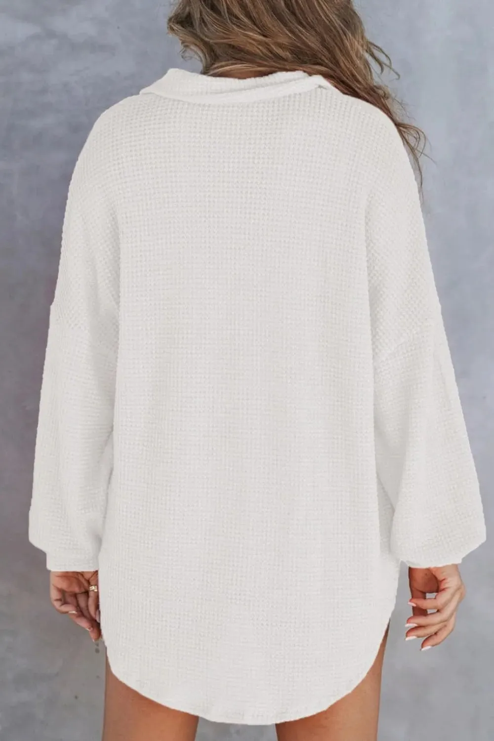 Half Button Long Sleeve Sweatshirt (6 Colors)