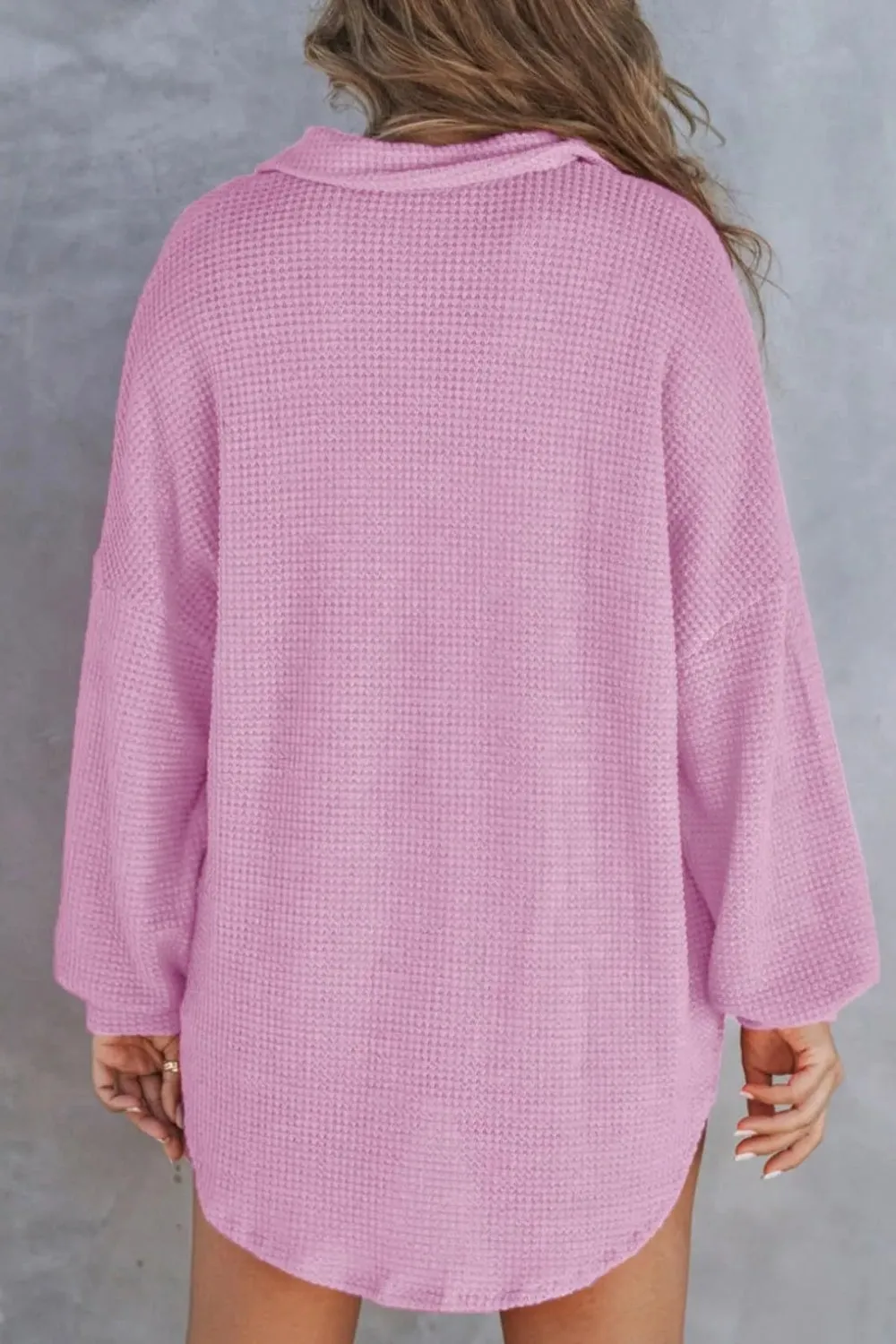 Half Button Long Sleeve Sweatshirt (6 Colors)