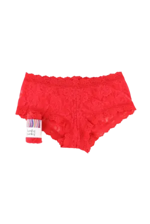 Hanky Panky Red Lace Boyshort “No VPL” Knickers UK XS