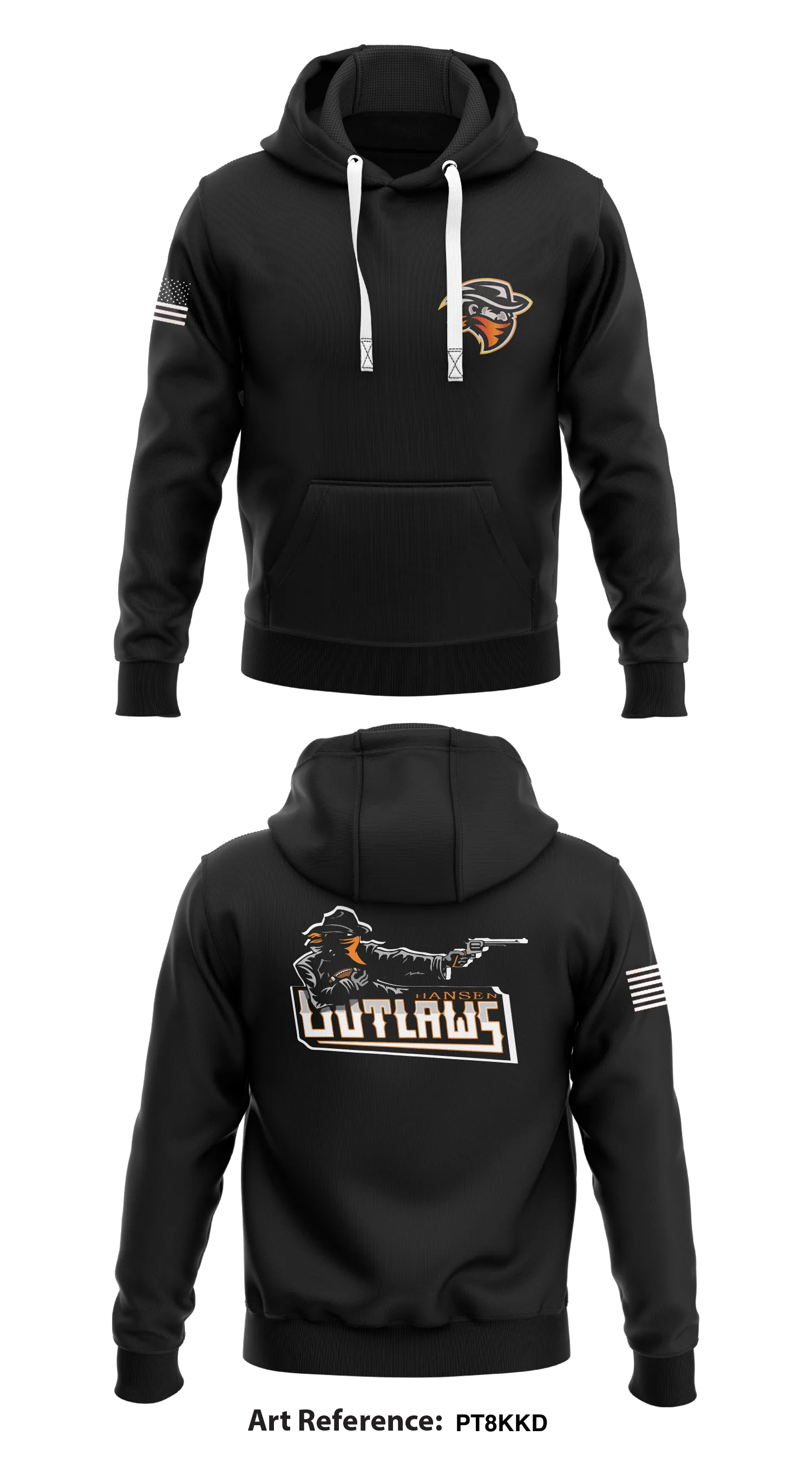 Hansen Outlaws Store 1  Core Men's Hooded Performance Sweatshirt - PT8KkD