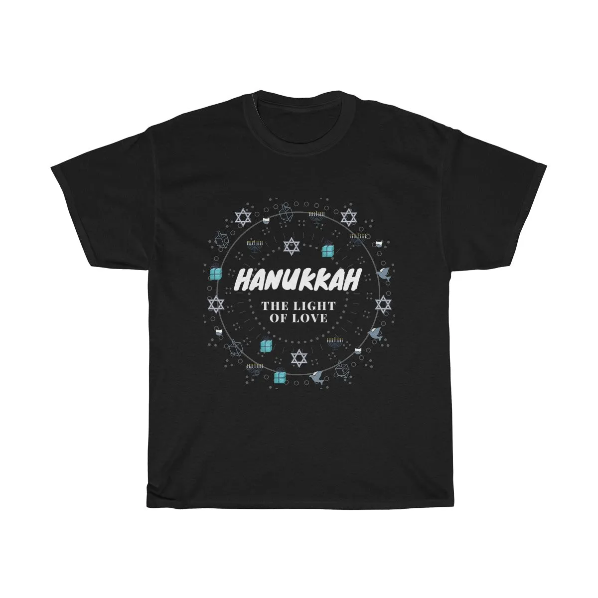 Hanukkah - The Light of Love - Unisex Heavy Cotton Tee