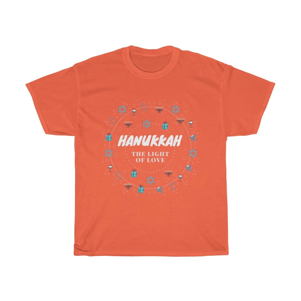 Hanukkah - The Light of Love - Unisex Heavy Cotton Tee