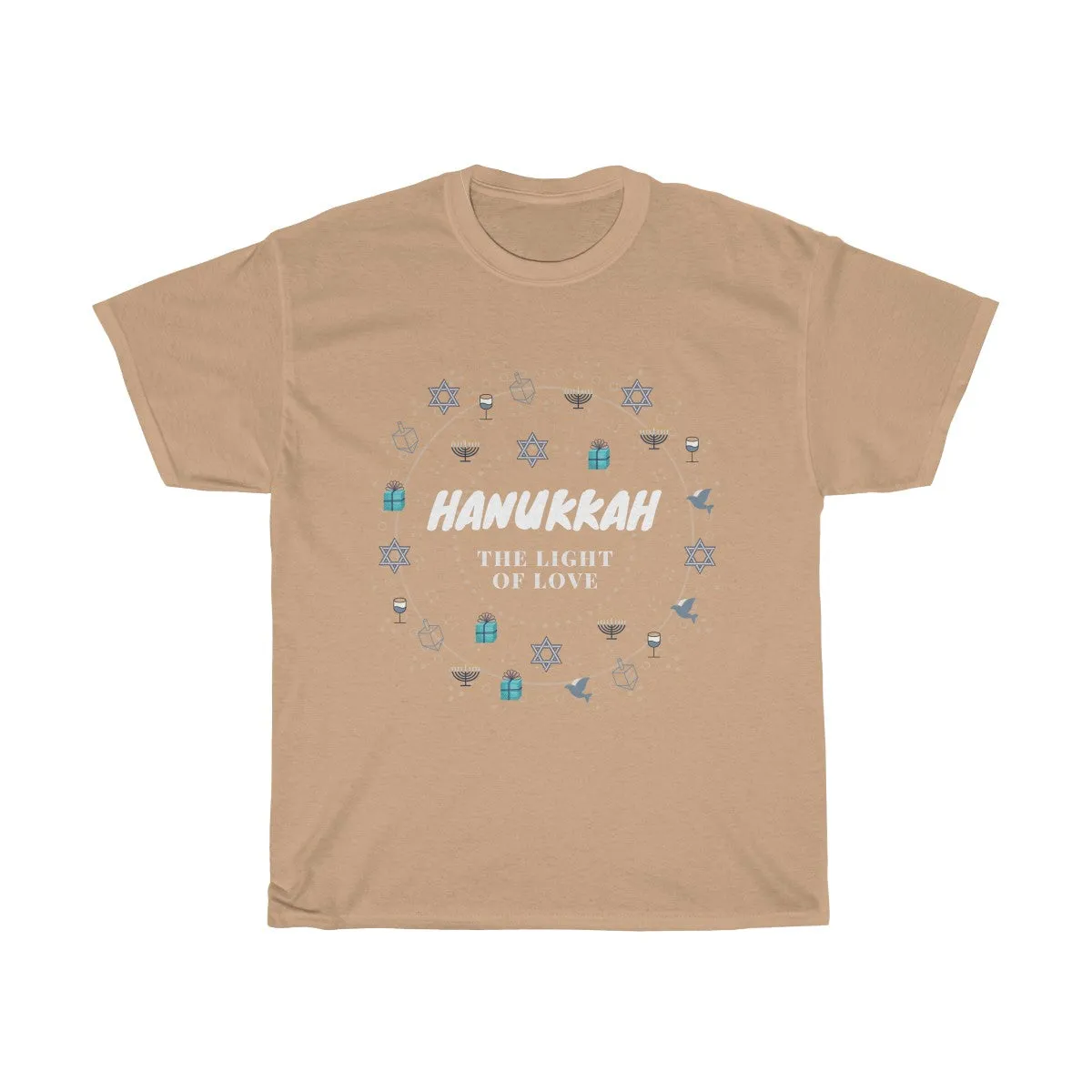 Hanukkah - The Light of Love - Unisex Heavy Cotton Tee
