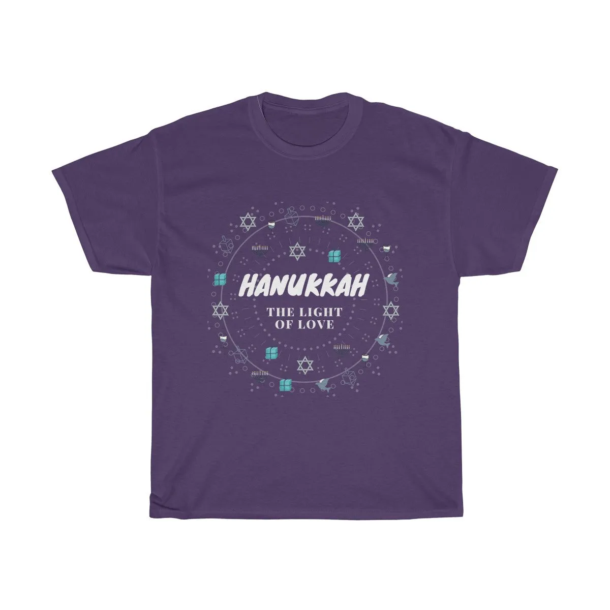 Hanukkah - The Light of Love - Unisex Heavy Cotton Tee