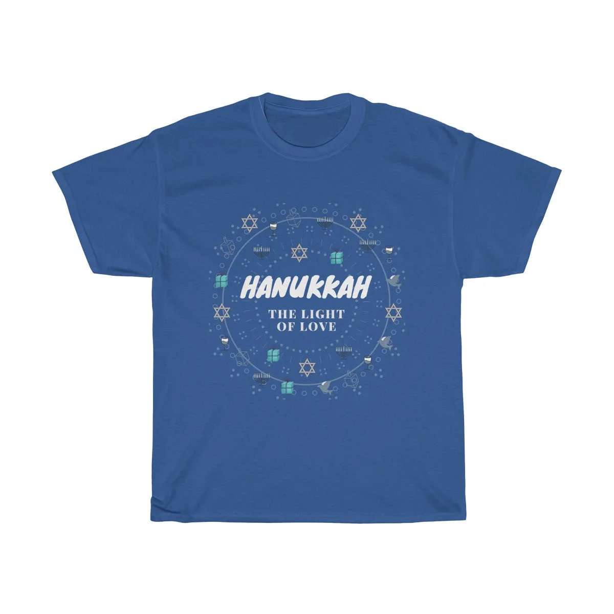 Hanukkah - The Light of Love - Unisex Heavy Cotton Tee