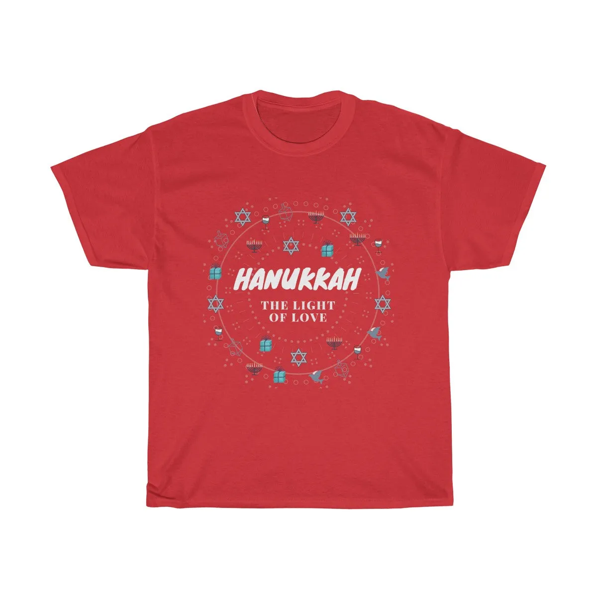 Hanukkah - The Light of Love - Unisex Heavy Cotton Tee