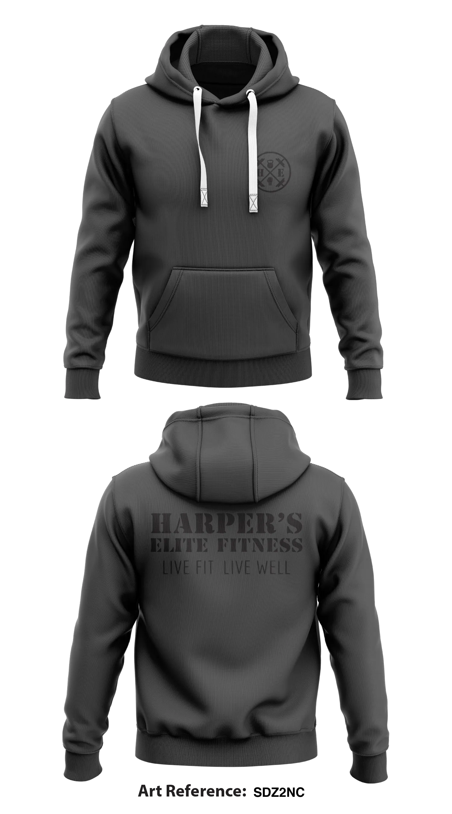 Harpers Elite Fitness Store 1  Core Men's Hooded Performance Sweatshirt - sDZ2Nc