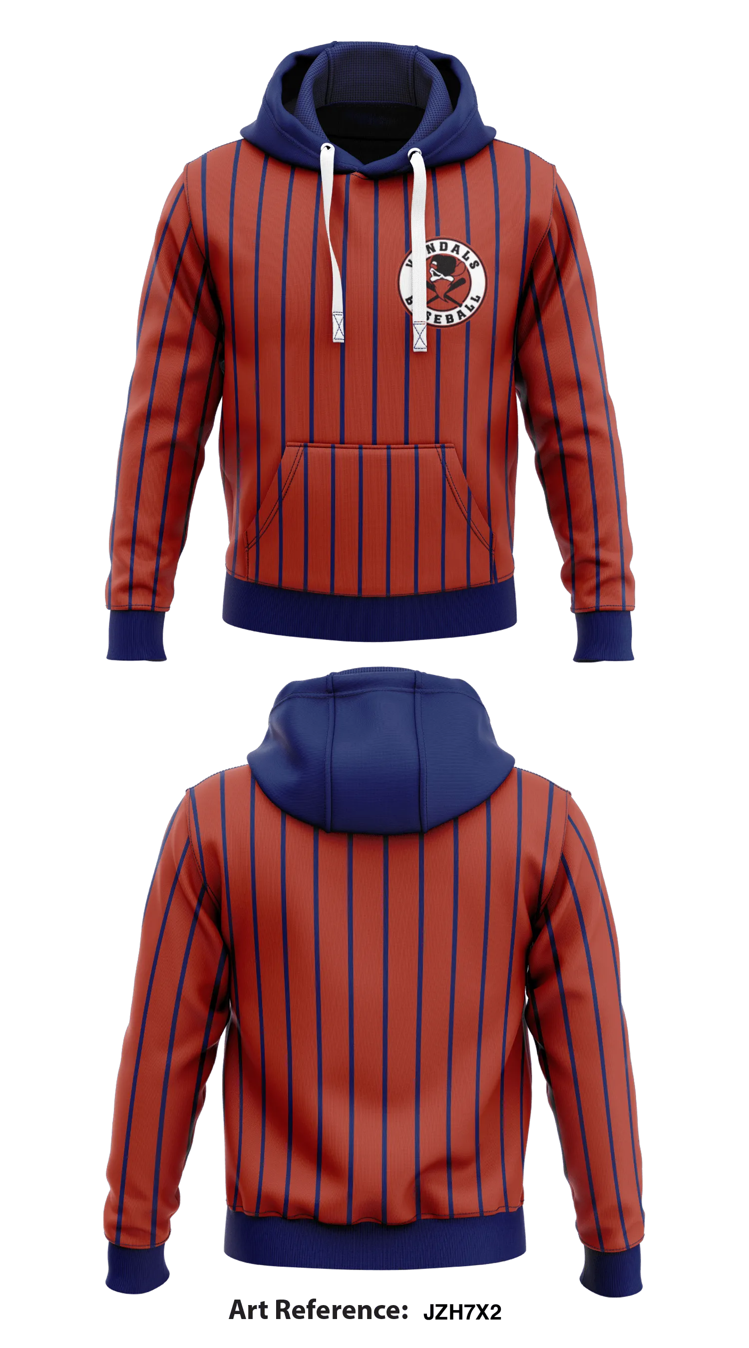 Herriman Vandals  Core Men's Hooded Performance Sweatshirt - jZh7x2