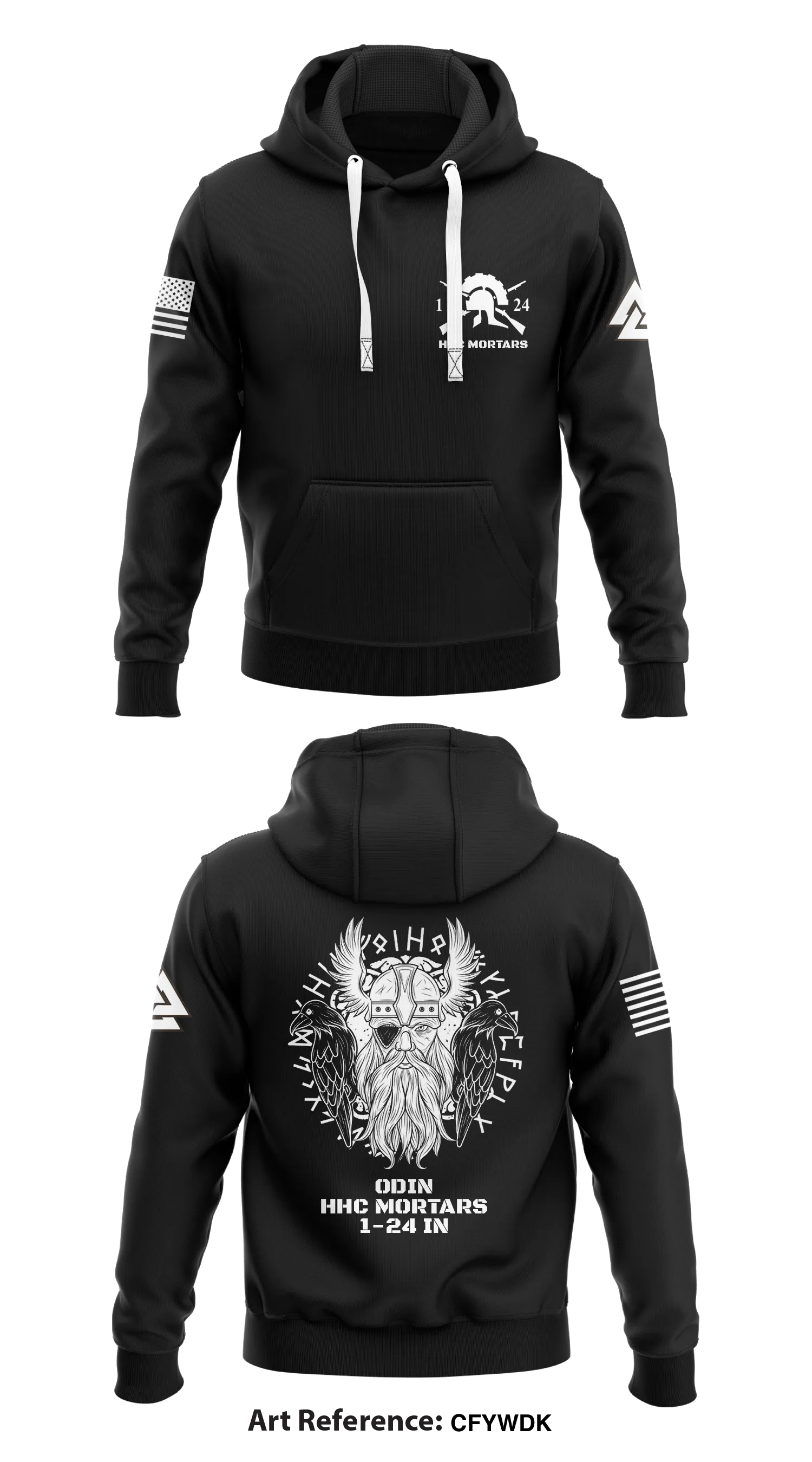 HHC Mortars, 1-24 IN  Core Men's Hooded Performance Sweatshirt - cfYwdK