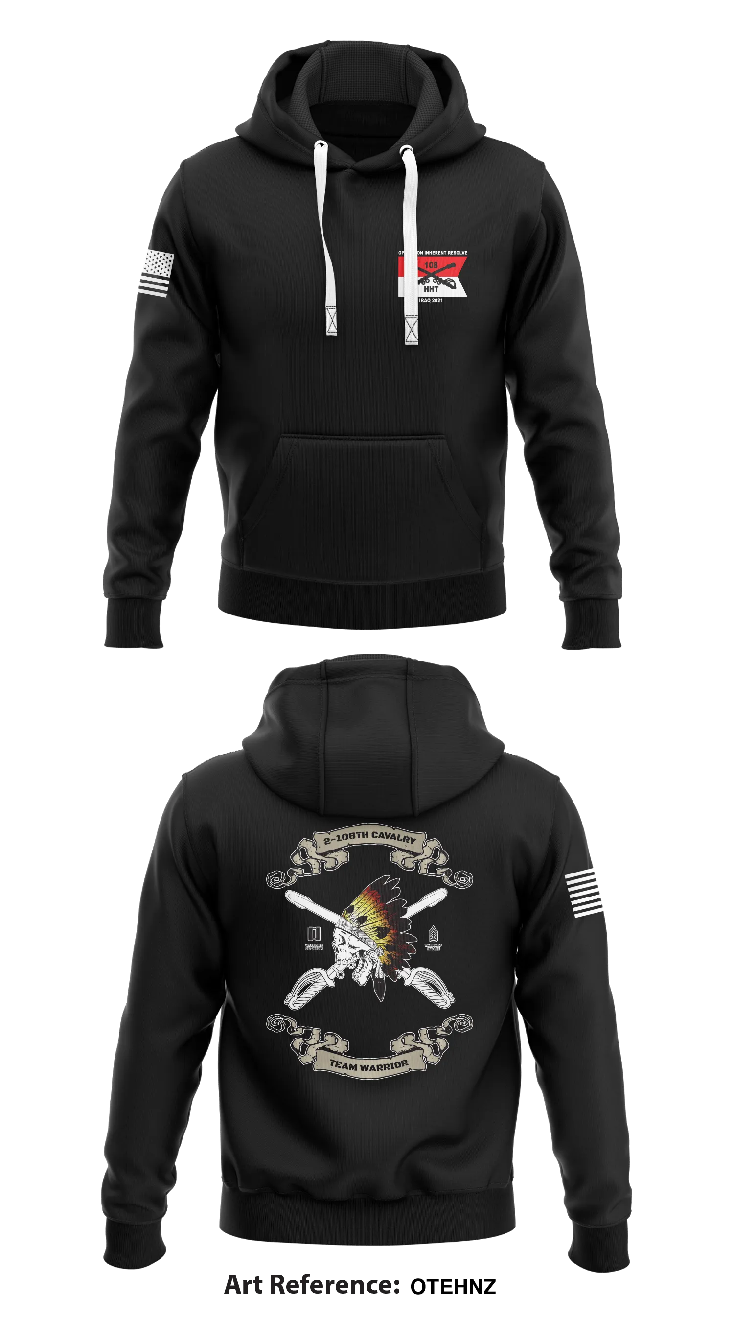 HHT, 2-18TH CAV, 256TH IBCT Store 1  Core Men's Hooded Performance Sweatshirt - OteHNz