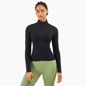 High Quality Sports Yoga Jacket Fashion Pink Breathable Sport Women Jacket Long Sleeved Sport Coat