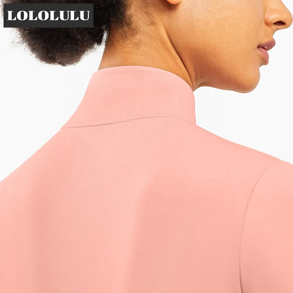 High Quality Sports Yoga Jacket Fashion Pink Breathable Sport Women Jacket Long Sleeved Sport Coat