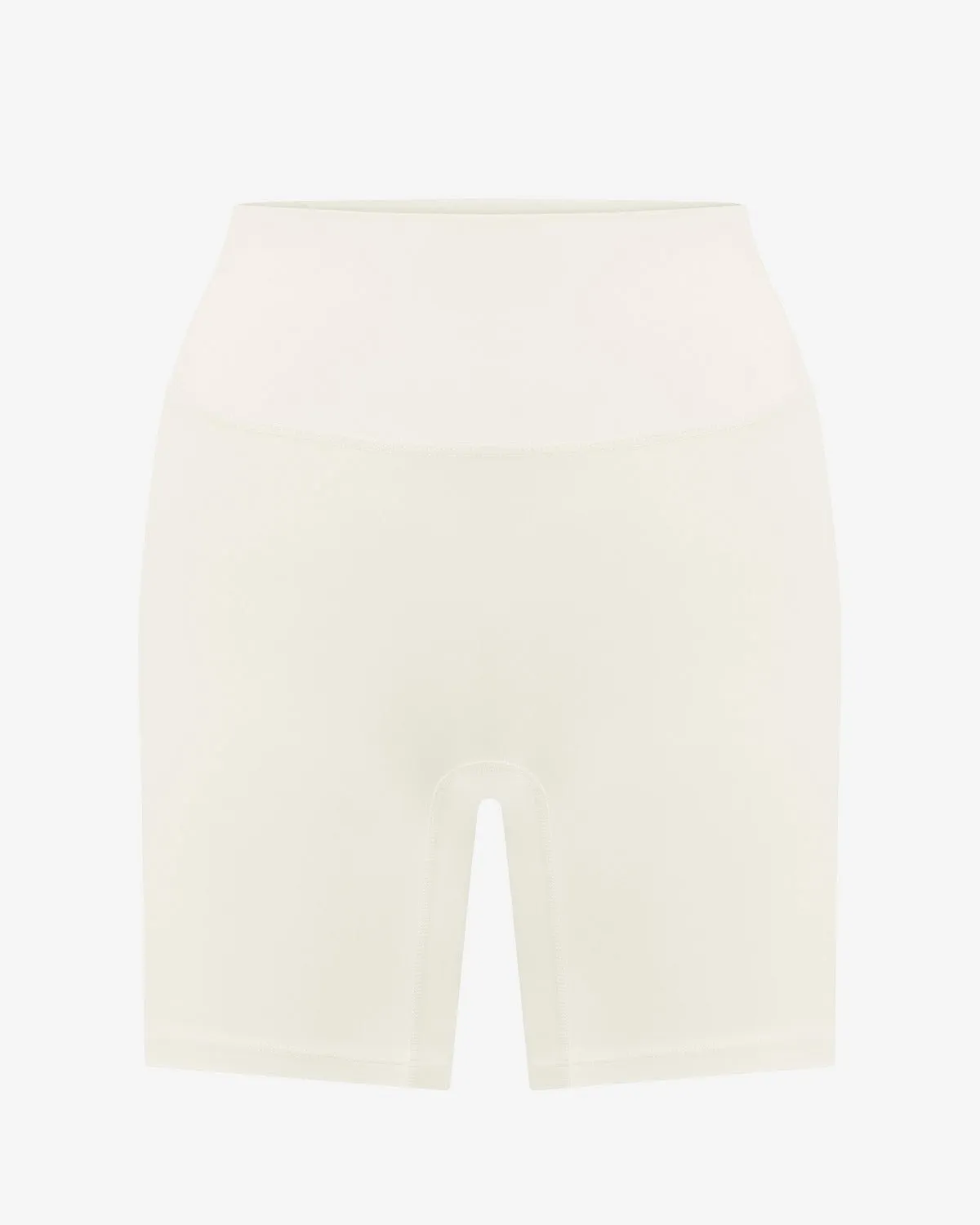 High-waist compression shorts 6 inch length