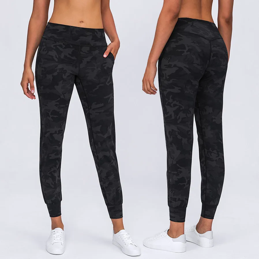 High Waist Stretch Fitted Yoga Compression Gym Pants With Pocket
