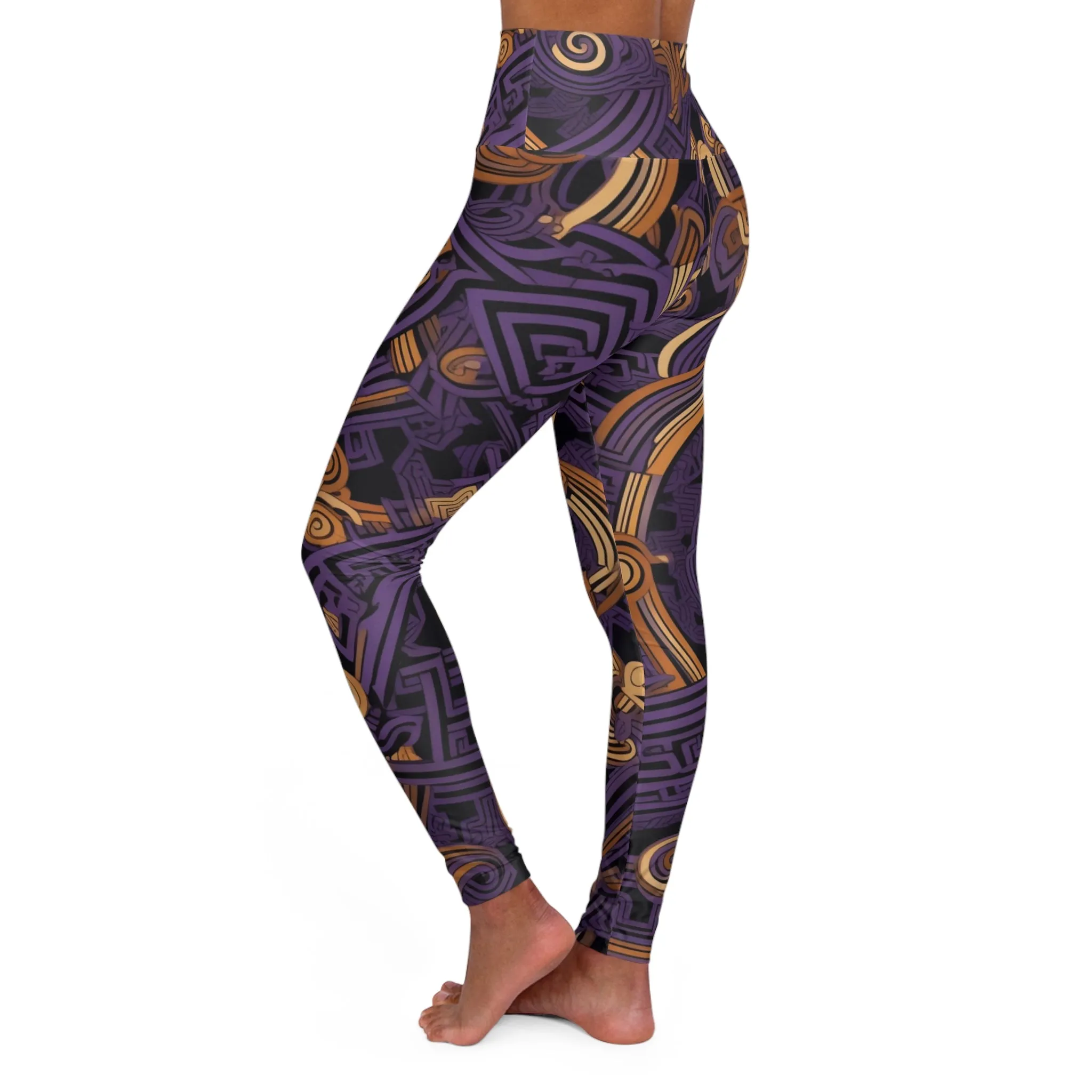 High Waisted Leggings - BaroqueRose.