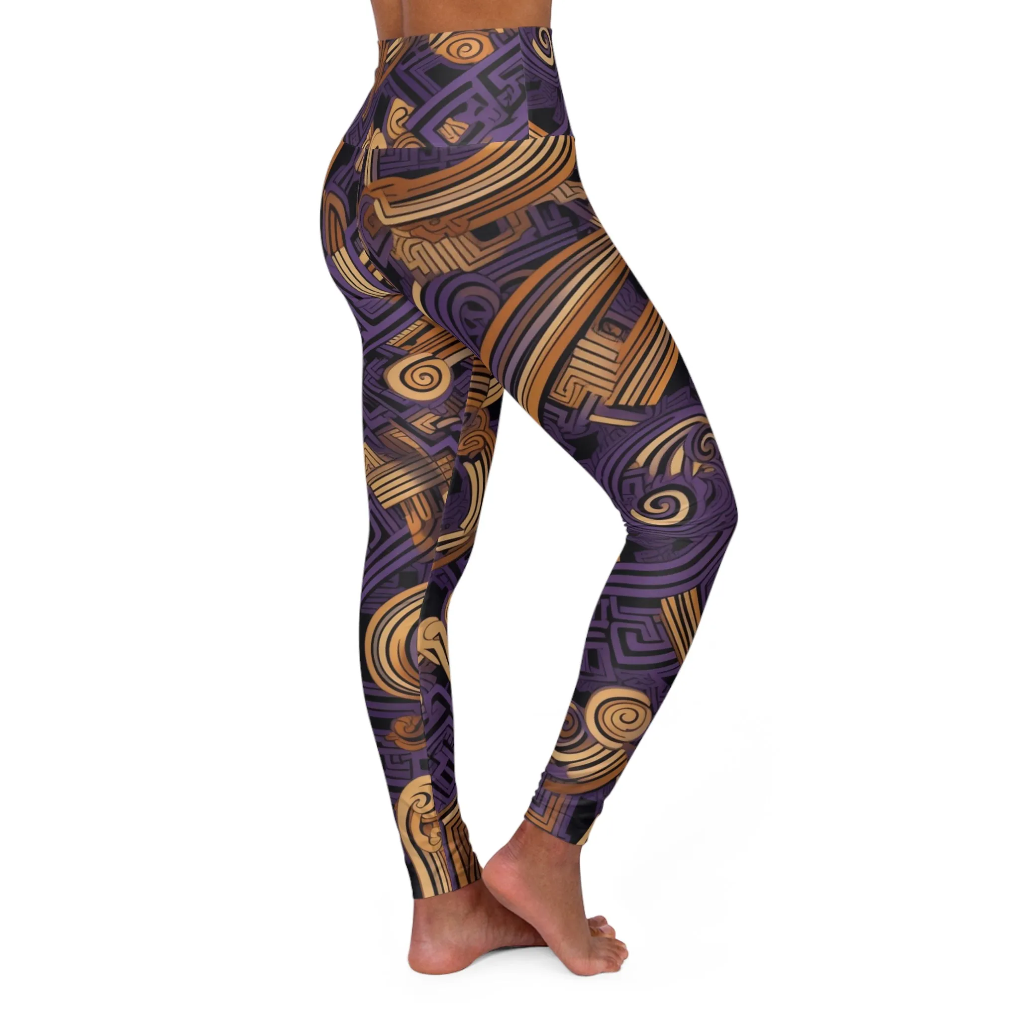 High Waisted Leggings - BaroqueRose.