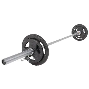 Hit Fitness 50kg Core Weight Set | Cast Iron Discs and Barbell