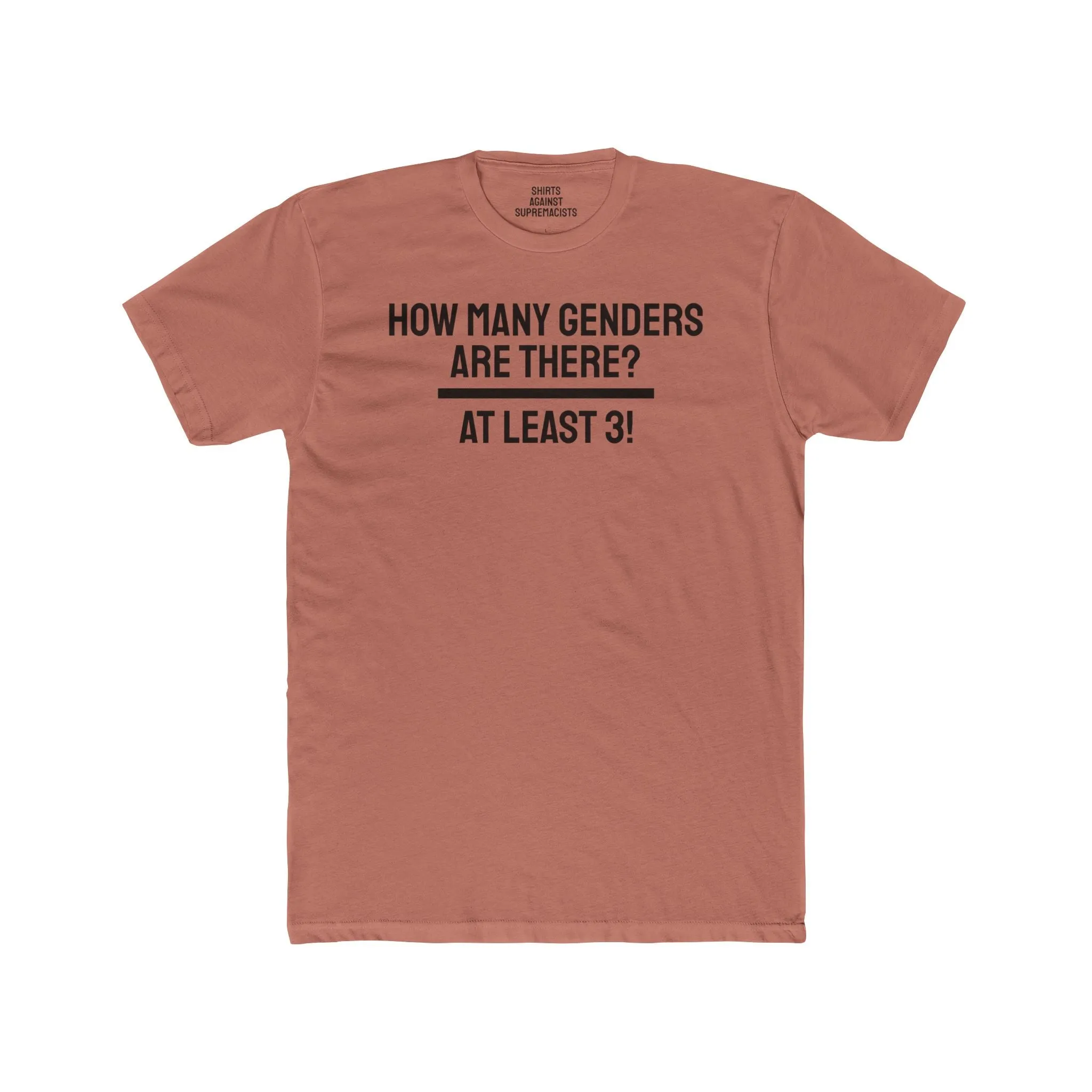How Many Genders Are There? At Least 3! - Unisex Cotton Crew Tee