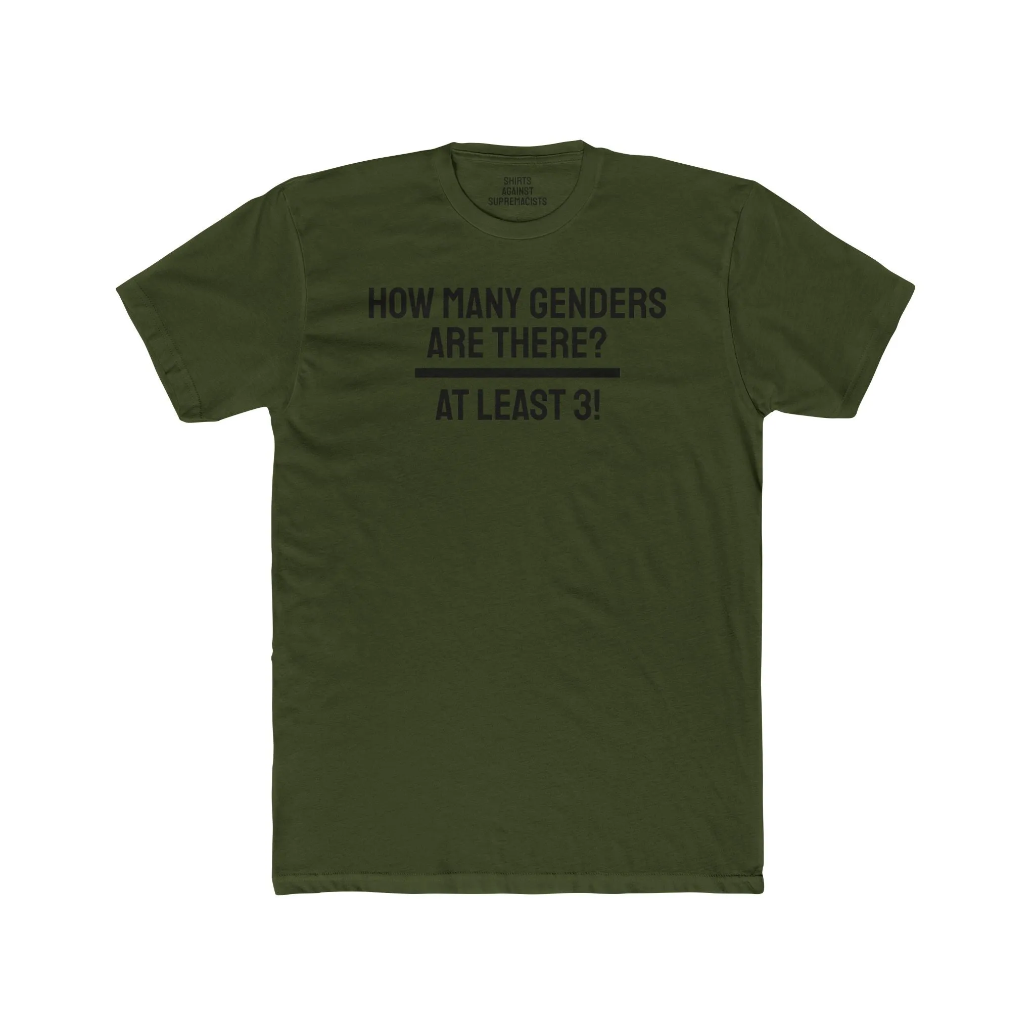 How Many Genders Are There? At Least 3! - Unisex Cotton Crew Tee