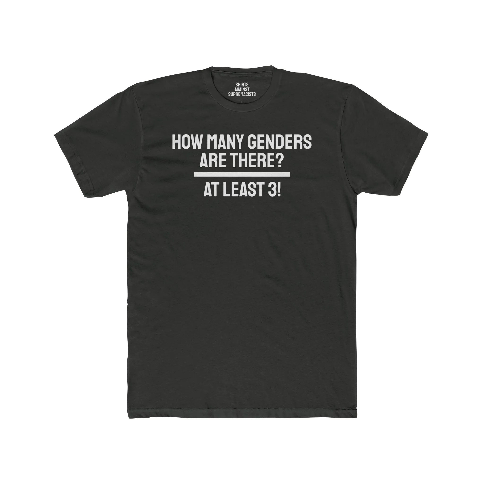 How Many Genders Are There? At Least 3! - Unisex Cotton Crew Tee