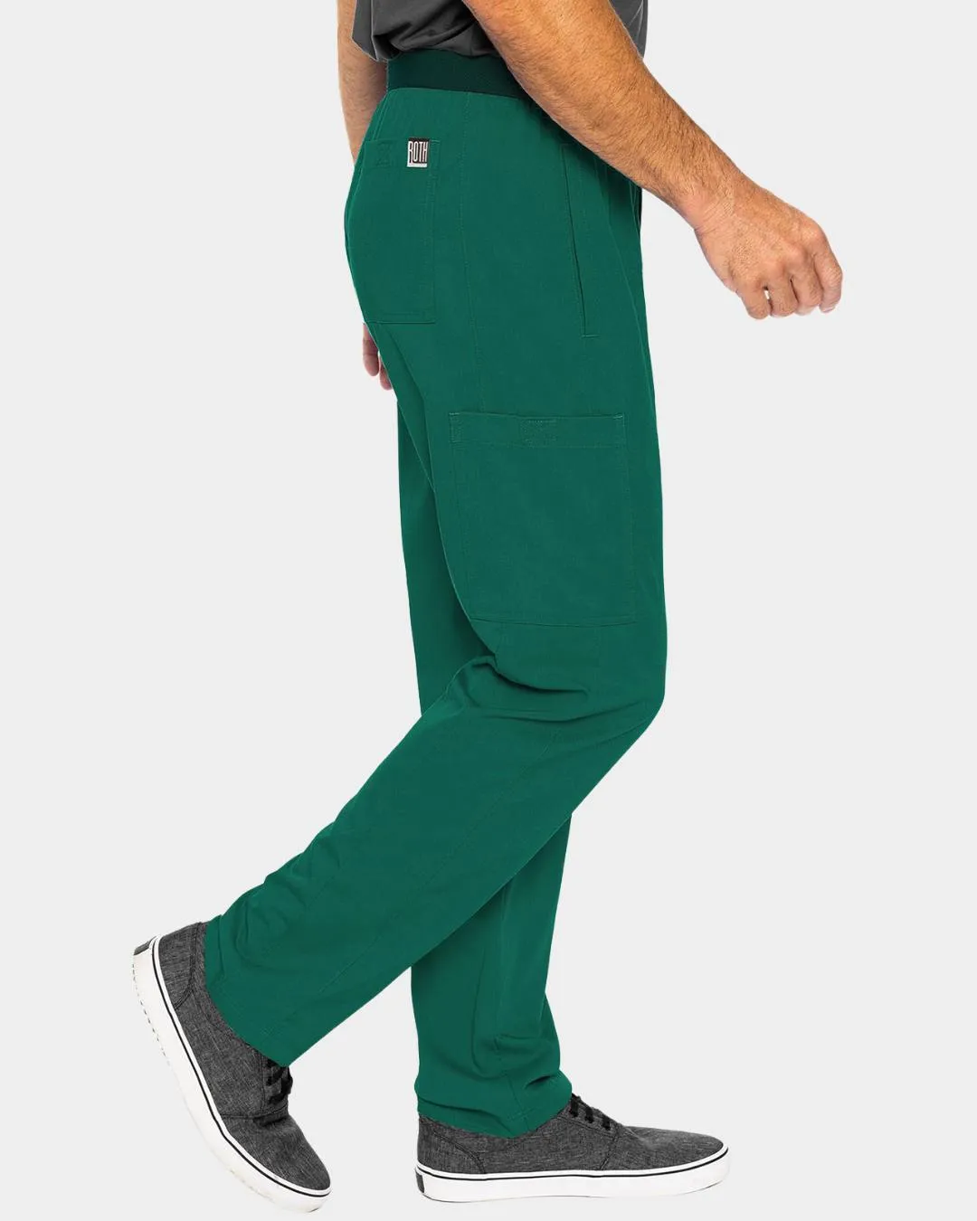 Hutton Straight Leg Pant - Hunter Green - L - 7779