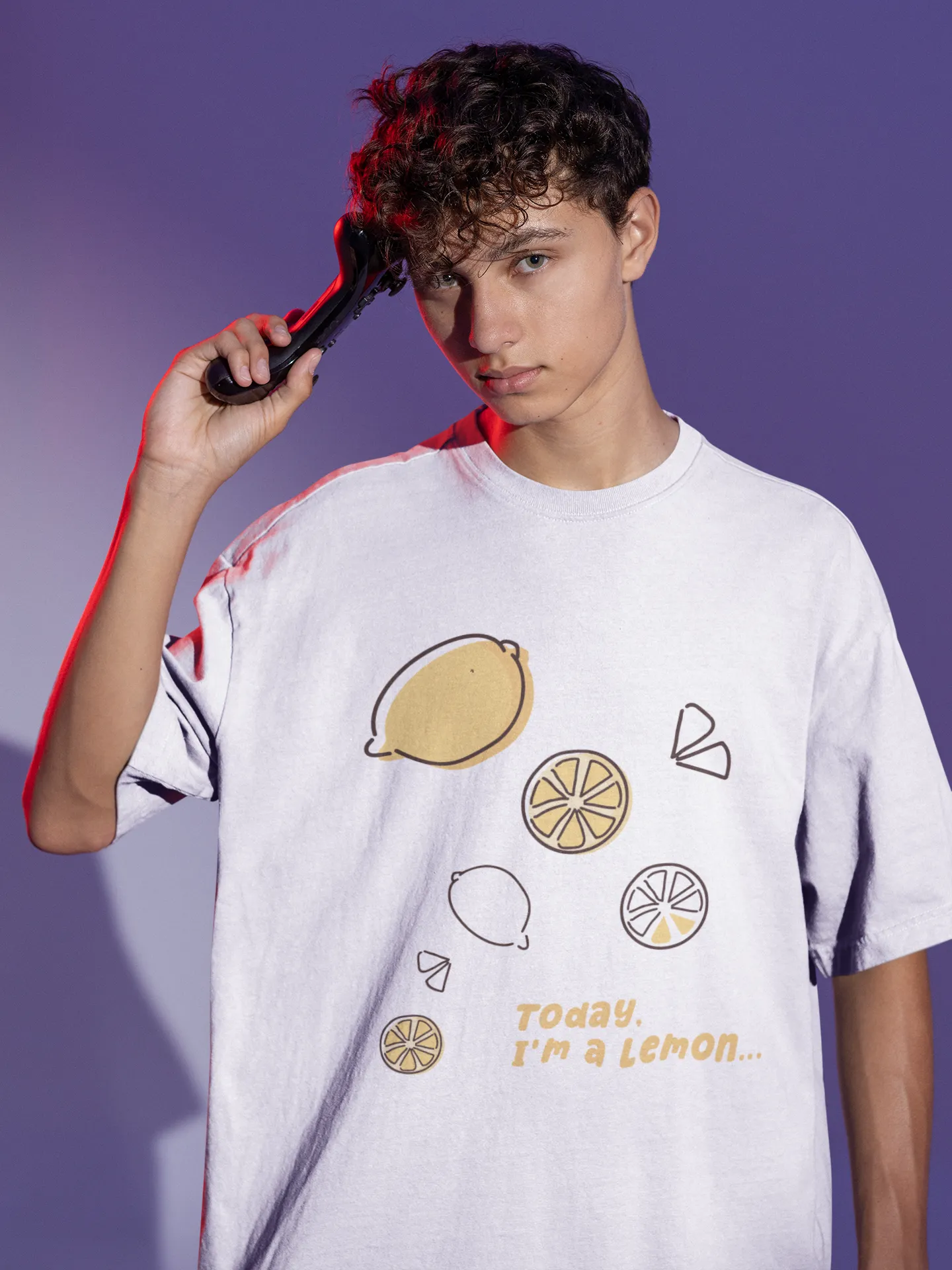I’m Lemon White Oversized Fit Unisex T-Shirt