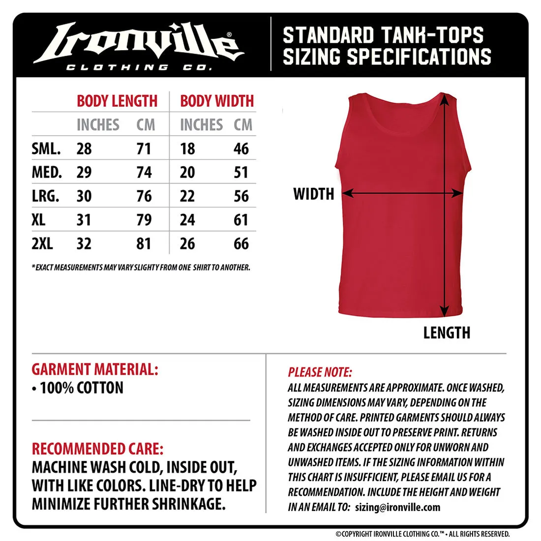 Ironville BARBELL PITBULL Standard Cut Gym Tank Top