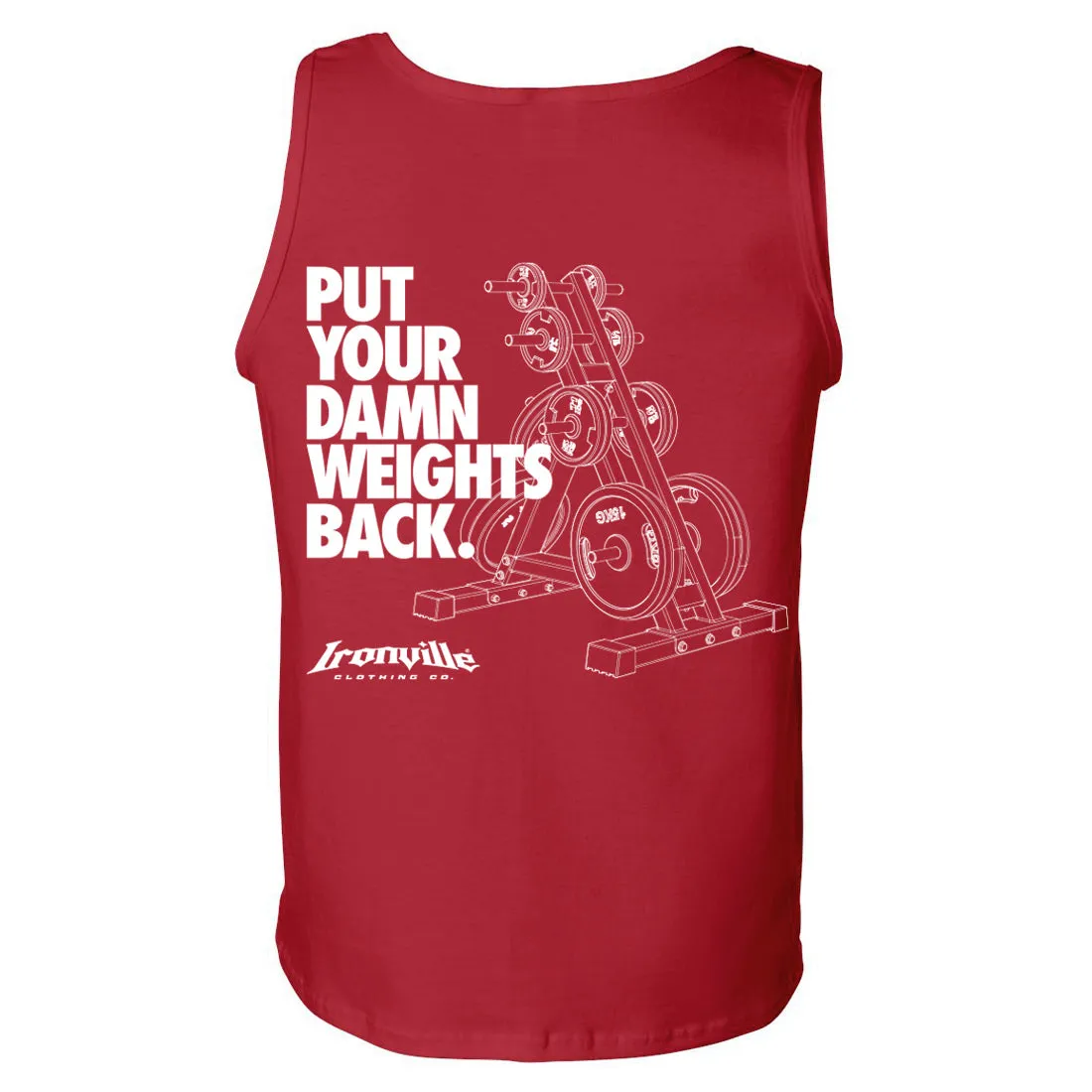 Ironville DAMN WEIGHTS Standard Cut Gym Tank Top