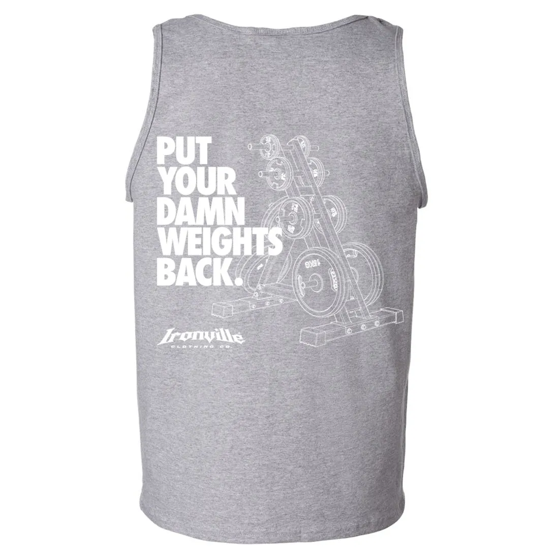 Ironville DAMN WEIGHTS Standard Cut Gym Tank Top